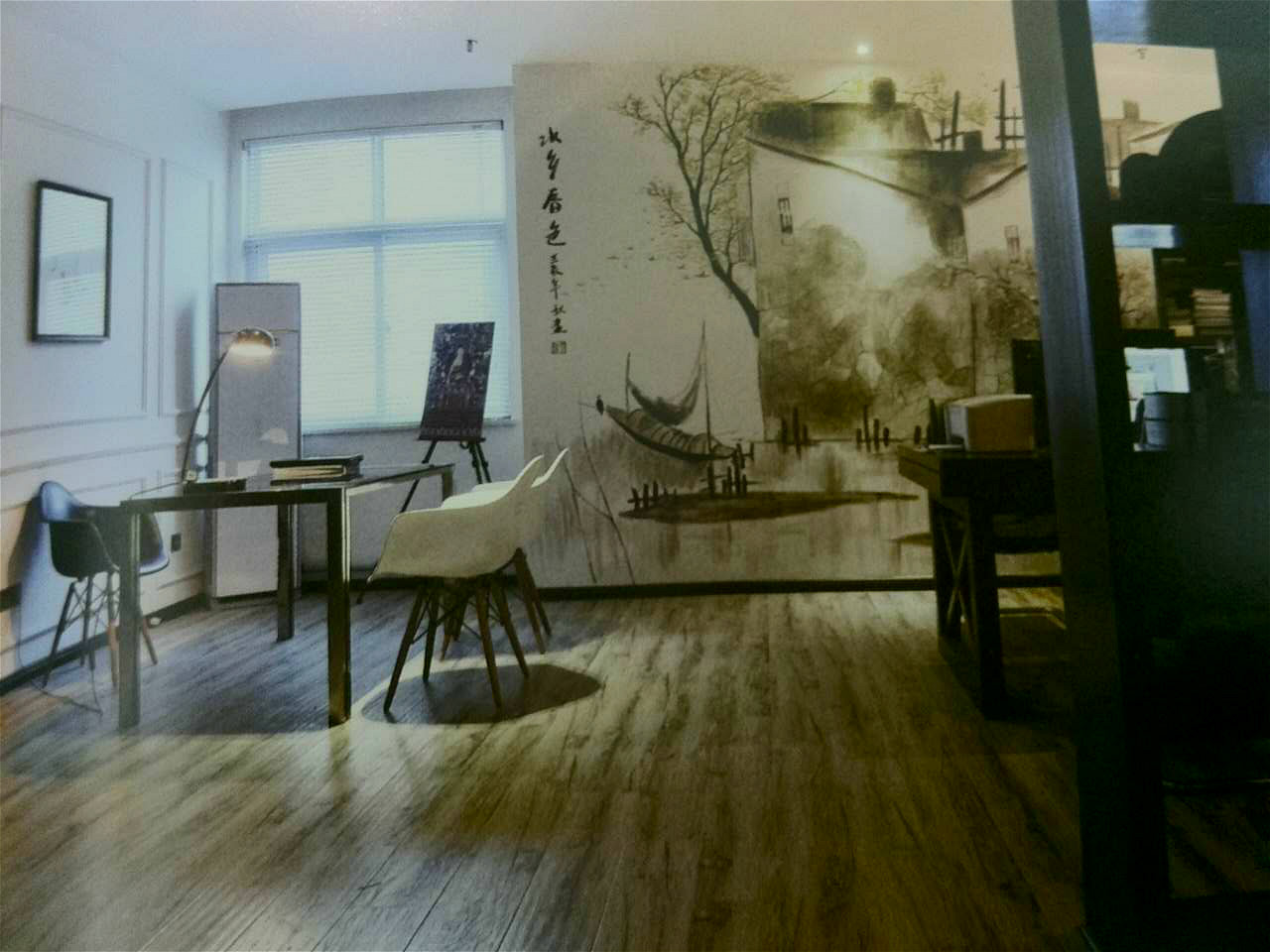 中式風(fēng)格的小型辦公室家具設(shè)計配套案例賞析