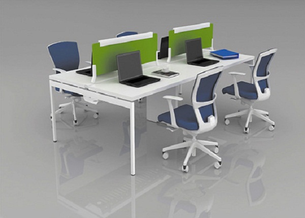 簡約辦公桌-簡約辦公桌設計-四人簡約辦公桌