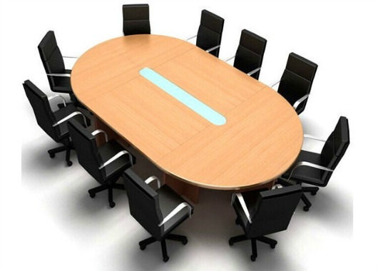 橢圓形會議桌 時尚小型洽談桌椅 WBHYZ029