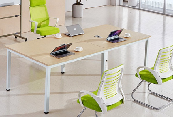 鋼架板式會(huì)議桌- 簡(jiǎn)約白色板式會(huì)議桌